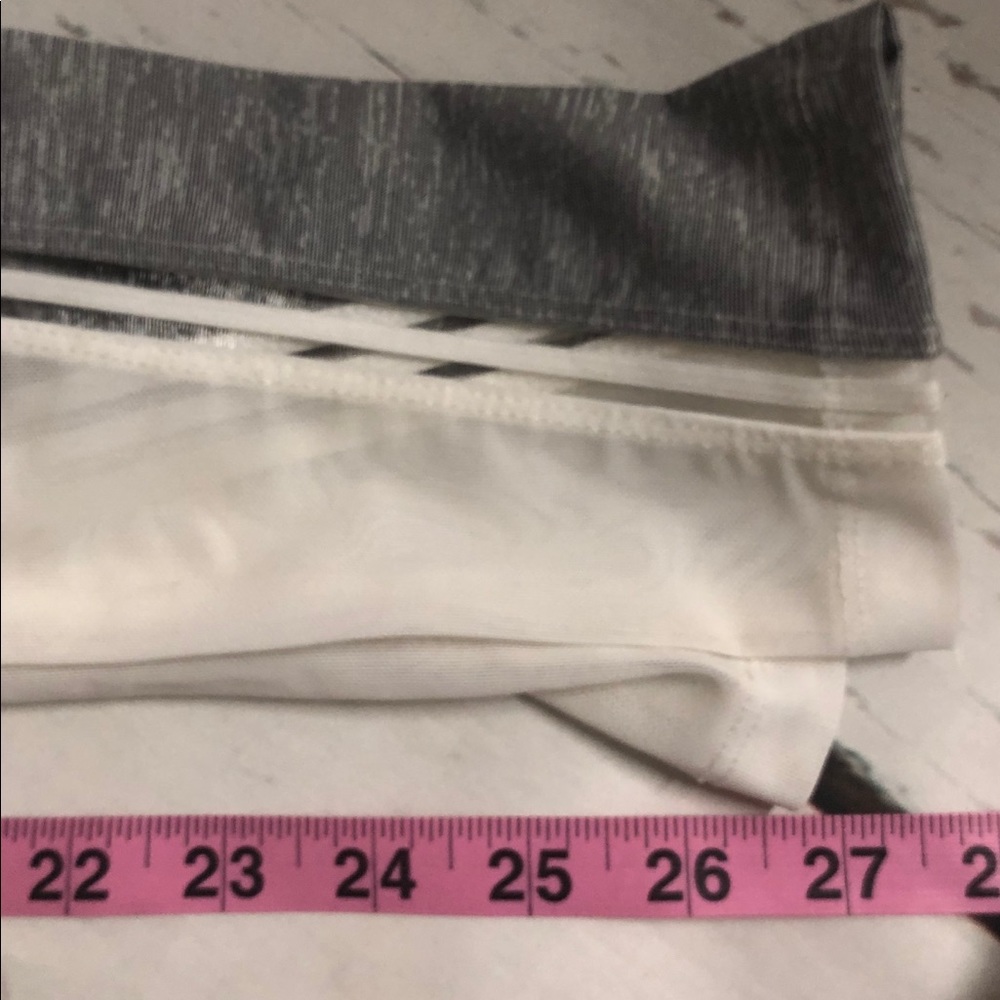 MTA SPORT Women’s Gray White Athletic Leggings - Picture 5 of 6